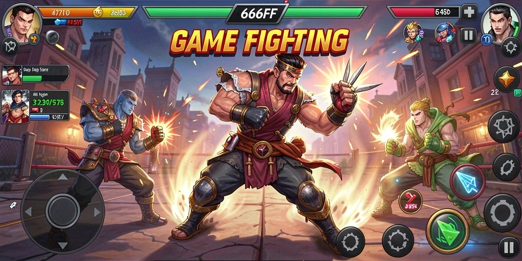 Gameplay seru di 666FF dengan pertarungan mendebarkan dan efek visual memukau.