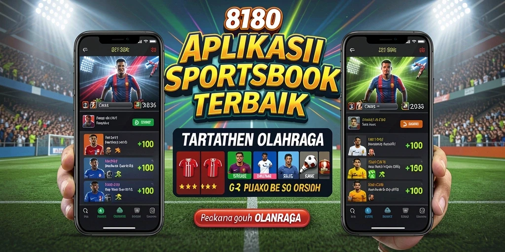 Tampilan aplikasi 8180 dengan berbagai pilihan taruhan olahraga.