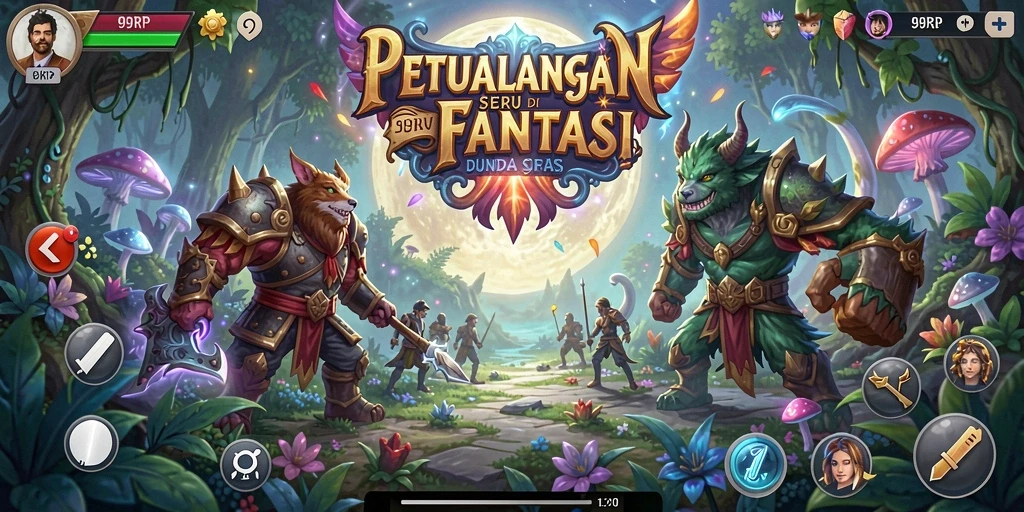 Gameplay seru di dunia fantasi 99RP.