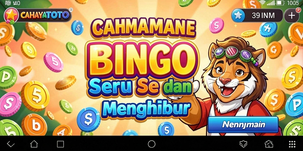 Tampilan gameplay menarik dari CAHAYATOTO yang menggambarkan keseruan Bingo.