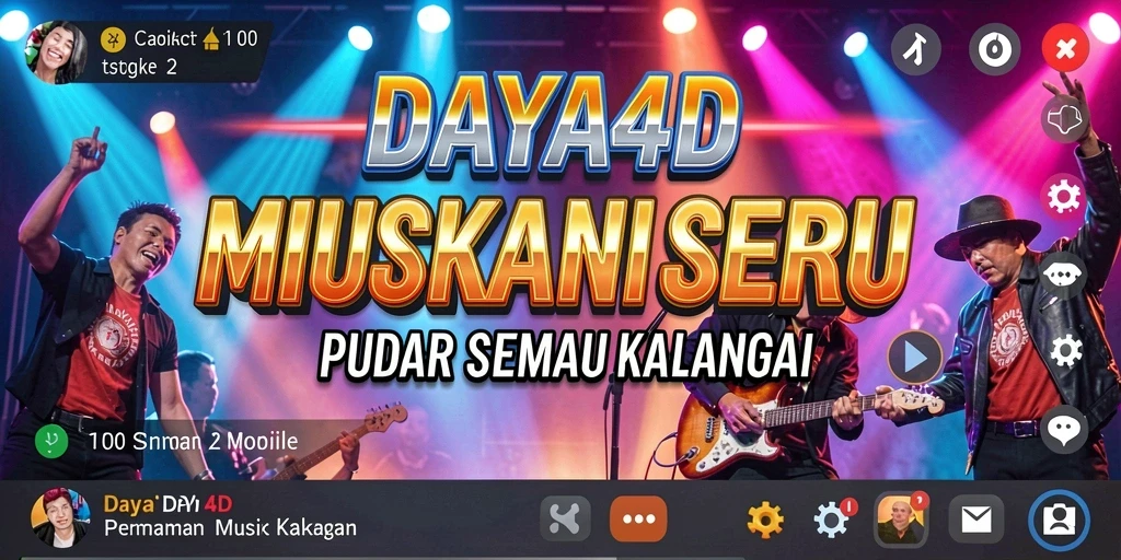Tampilan layar permainan DAYA4D dengan alunan musik yang menghibur.