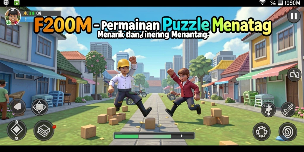 Tampilan gameplay F200M yang menantang dan seru.