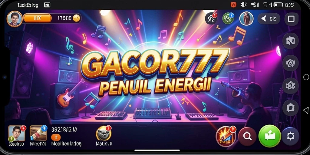 Screenshot GACOR777 menampilkan gameplay musik yang seru dan interaktif.