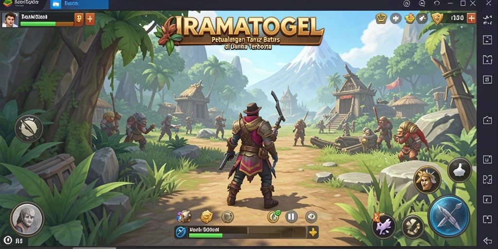 Gameplay <strong>IRAMATOGEL</strong> yang imersif dalam dunia terbuka yang menakjubkan.