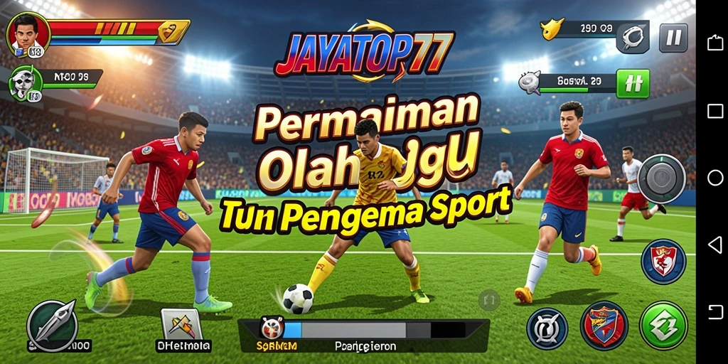 Tampilan gameplay JAYATOP77 dengan aksi olahraga yang mendebarkan.