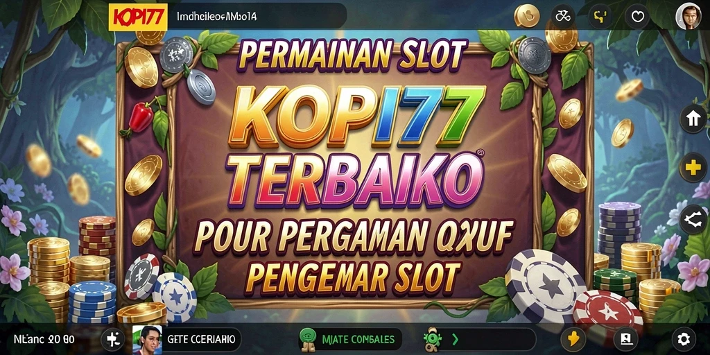 Screenshot gameplay KOPI77 menampilkan gulungan slot yang penuh warna dan fitur interaktif.