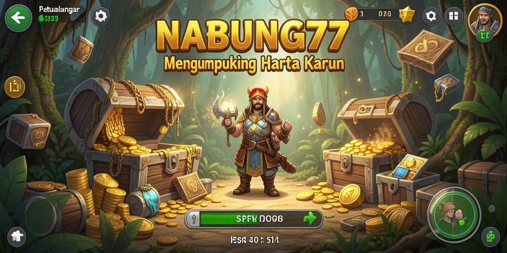 Tampilan gameplay NABUNG77 yang memukau di dunia petualangan.