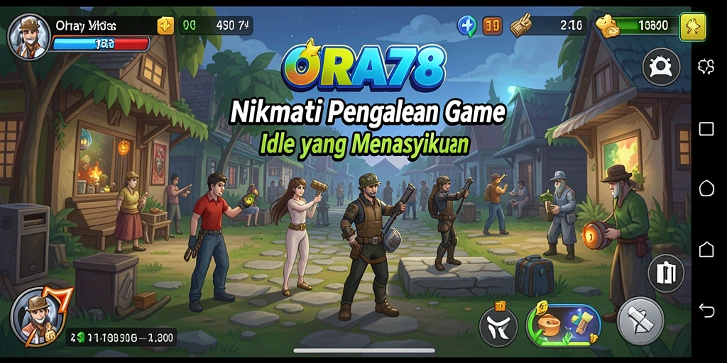 Tampilan gameplay ORA78 yang menarik dan interaktif.