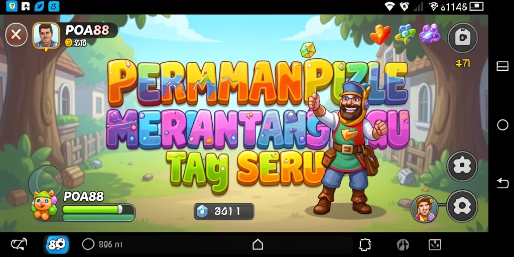 Tampilan gameplay POA88 yang menakjubkan dan penuh warna.