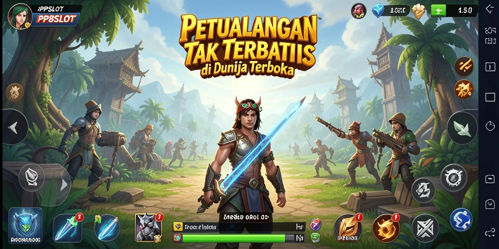 Screenshot dari gameplay seru PP8SLOT yang menampilkan eksplorasi dunia terbuka.