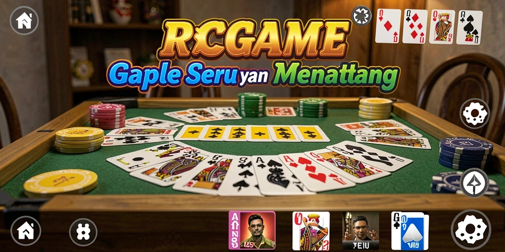 Screenshot RPGAME menunjukkan momen seru dalam permainan Gaple.