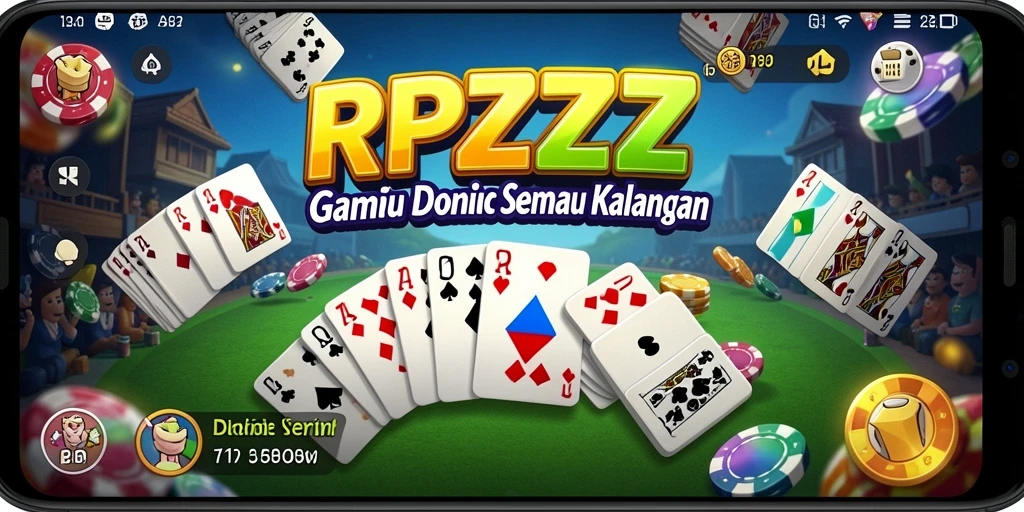 Gameplay seru Domino di aplikasi RPZZZ.