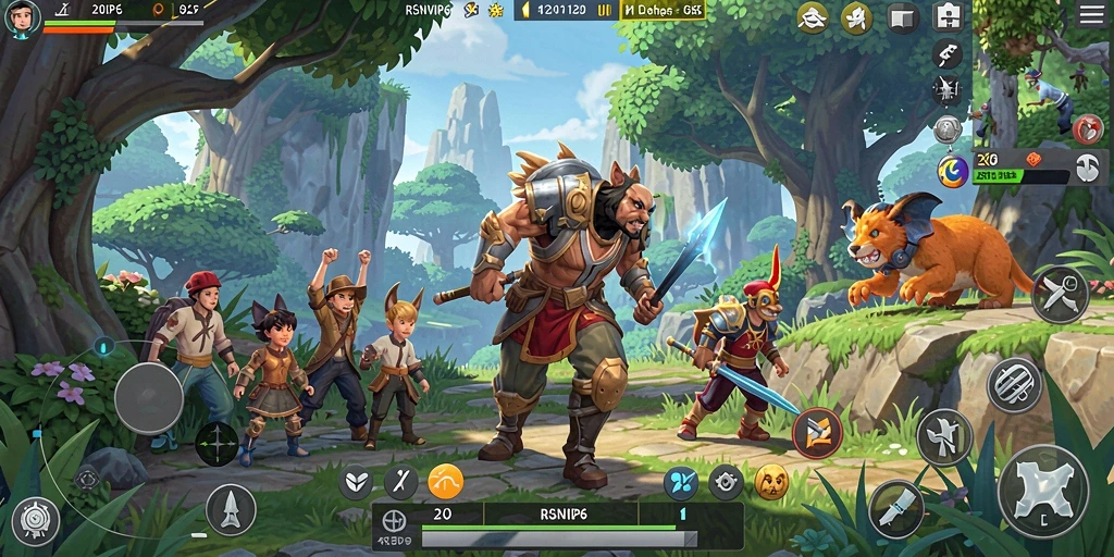 Screenshot gameplay RSNVIP6 menampilkan petualangan di dunia terbuka yang menakjubkan.