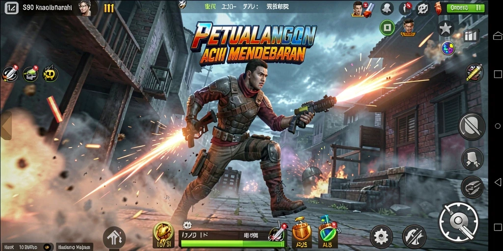 Gameplay aksi mendebarkan dalam S80 dengan grafis menawan.