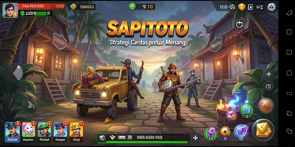 Tangkapan layar gameplay SAPITOTO yang menunjukkan strategi menarik.