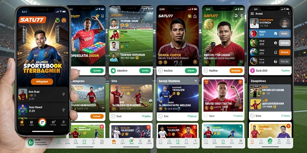 Tampilan gameplay taruhan olahraga di SATU77 yang menarik.