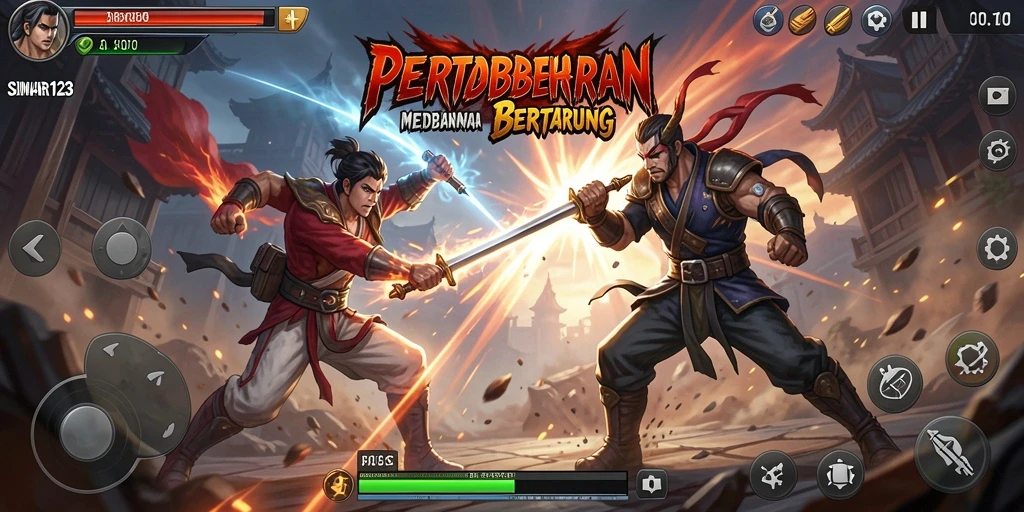 Gameplay menegangkan dari pertarungan di SINAR123 dengan karakter yang beragam.