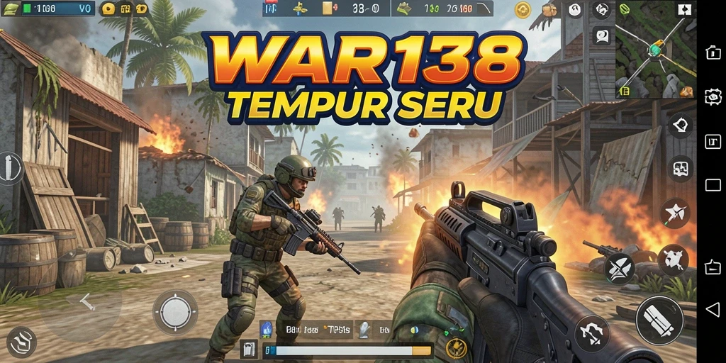 Gameplay seru di WAR138 dengan aksi tembak-menembak yang intens.