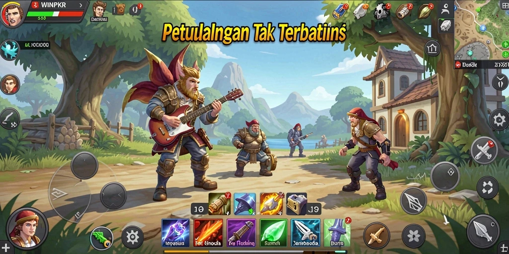 Gameplay mendebarkan dalam dunia Open World yang luas.